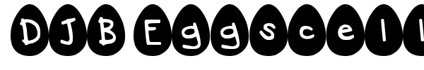 DJB Eggscellent font preview